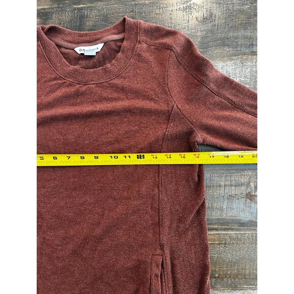 Athleta Balance Dress Size XS Brownish Red Long Sleeve Pockets Sweater Dress - Picture 4 of 8